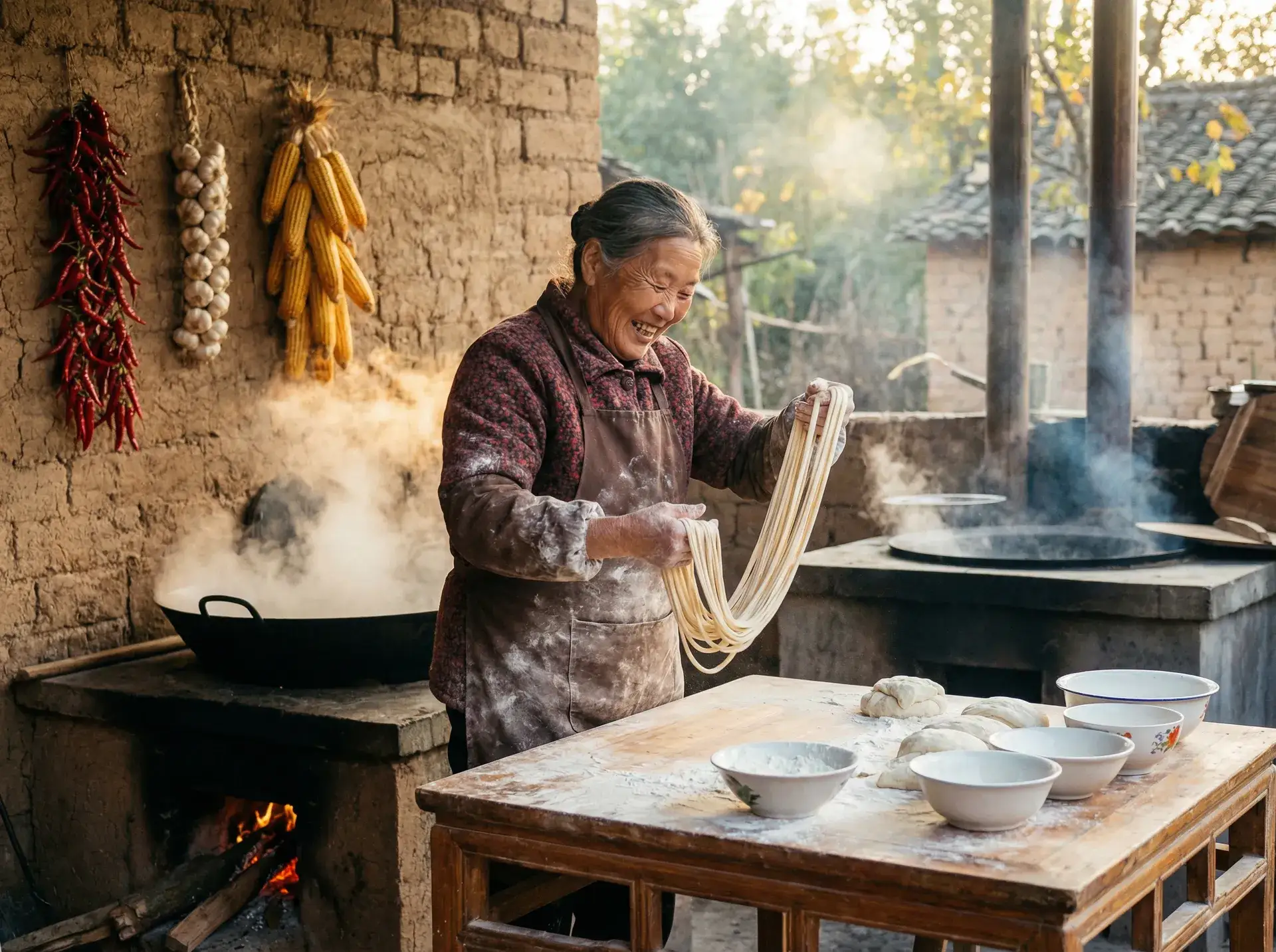 农家大嫂手擀面 - 仙人掌视频嘿呦嘿呦IOS 乡村美食